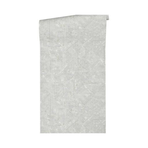 Architects Paper Absolutely Chic 36974-7  strukturált egyszínű rombuszok szürke árnyalatok szürkésfehér tapéta