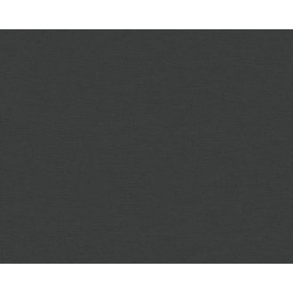   Egyszínű vászonhatású strukturminta fekete tónus tapéta