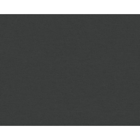 Egyszínű vászonhatású strukturminta fekete tónus tapéta