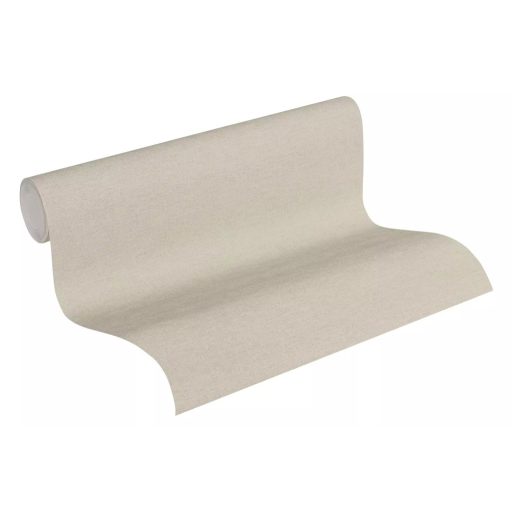 Egyszínű vászonhatású strukturminta bézs/szürkésbézs tónus tapéta