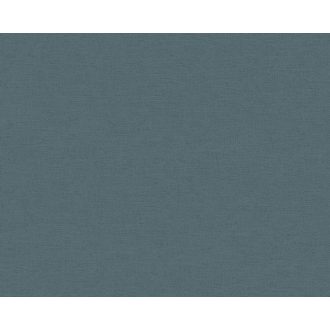   Egyszínű vászonhatású strukturminta kék/szürkéskék tónus tapéta