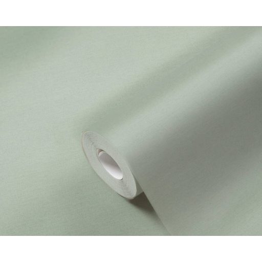 Egyszínű vászonhatású strukturminta világoszöld tónus tapéta