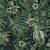 As-Creation Greenery 37210-1 Natur trópusi dzsungel életkép madarakkal fekete zöld tapéta