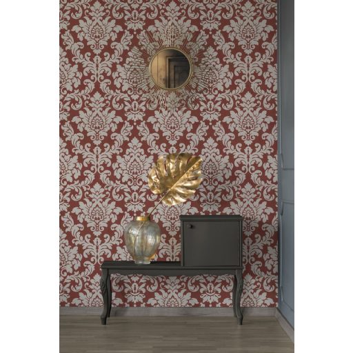 AS-Creation Trendwall 37270-5 Klasszikus barokk díszítőminta piros/bordó ezüst tapéta