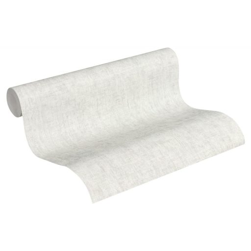 Greenery 37334-1 Egyszínű strukturált melírozott szürkésfehér/halvány szürke tapéta