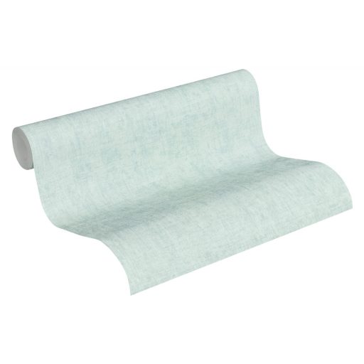 As-Creation Greenery 37334-5  Egyszínű strukturált melírozott világoskék/zöldeskék tapéta