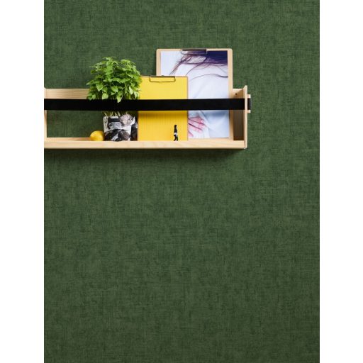 As-Creation Greenery 37334-7  Egyszínű strukturált melírozott sötétzöld tapéta