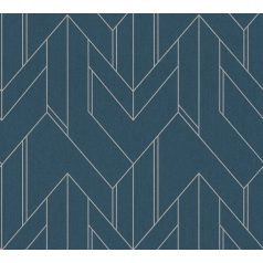   Architects Paper VILLA 37369-5 Geometrikus grafikus absztrakt minta szürke/kékesszürke fehérezüst fémes mintarajzolat csillogó pontok játékatapéta