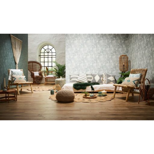 As-Creation New Walls 37396-3  COSY & RELAX Natur levelek zöld sötétzöld árnyalatok tapéta