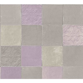   As-Creation New Walls 37406-2 FINCA HOME Natur csempetükör bézs szürke szürkésbarna lila tapéta