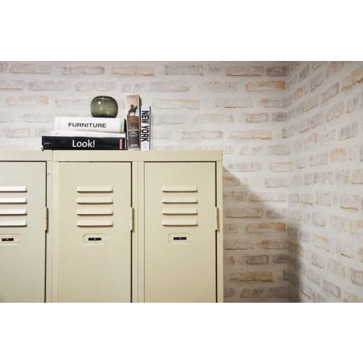 As-Creation New Walls 37422-1 LOFT LIVING Natur meszelt téglafal szürkésfehér krémszürke bézs halvány sárgásvörös tapéta