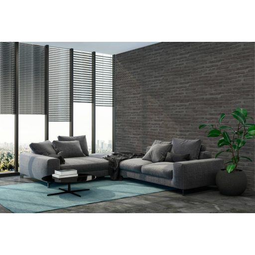 As-Creation New Walls 37422-3 LOFT LIVING Natur meszelt téglafal sötétszürke fekete tapéta