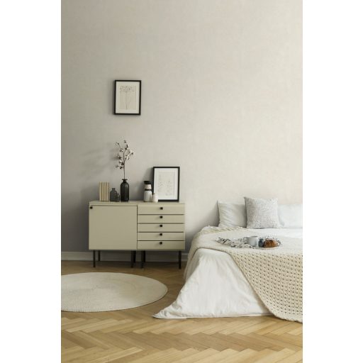 As-Creation New Walls 37425-1 Egyszínű strukturált krémszín enyhe fény tapéta