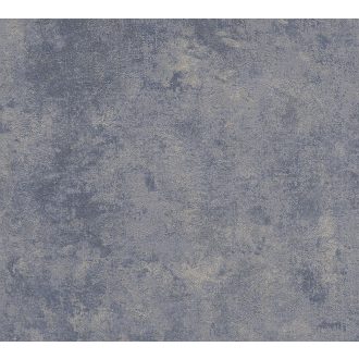   As-Creation New Walls 37425-5 Egyszínű strukturált szürkéskék kék enyhe ezüst fény tapéta