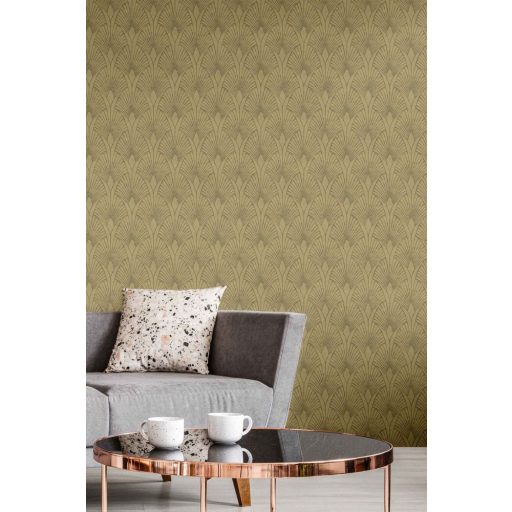 As-Creation New Walls 37427-2 50s GLAM Art Deco bézs barna arany mintarajzolat tapéta