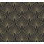 As-Creation New Walls/Black is Beautiful 37427-3 50s GLAM Art Deco antracit arany mintarajzolat tapéta