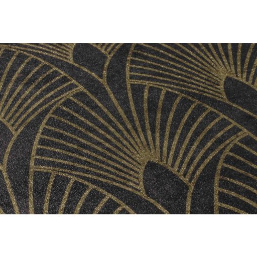 As-Creation New Walls/Black is Beautiful 37427-3 50s GLAM Art Deco antracit arany mintarajzolat tapéta