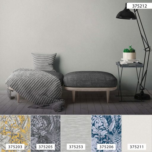 As-Creation Daniel Hechter 6, 37521-2  Egyszínű strukturált krémfehér krémszürke tapéta