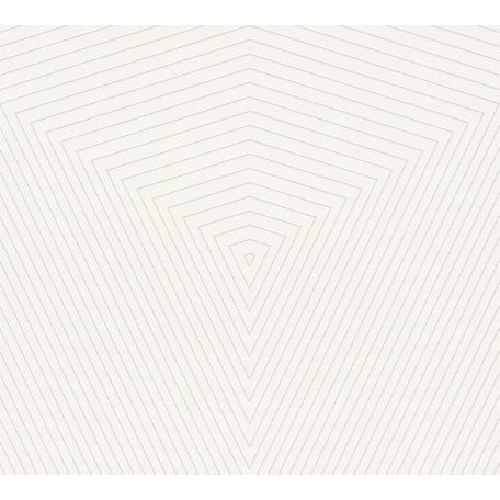 As-Creation Daniel Hechter 6, 37522-1 Geometrikus grafikus designminta fehér finom ezüstfényű vonalak tapéta