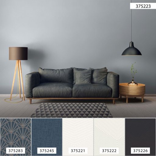 As-Creation Daniel Hechter 6, 37522-3 Geometrikus grafikus designminta világos szürke ezüstfényű vonalak tapéta