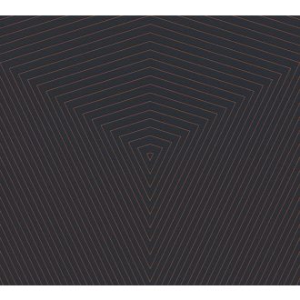   As-Creation Daniel Hechter 6/Black is Beautiful 37522-6 Geometrikus grafikus designminta fekete bronz finoman fénylő vonalak tapéta