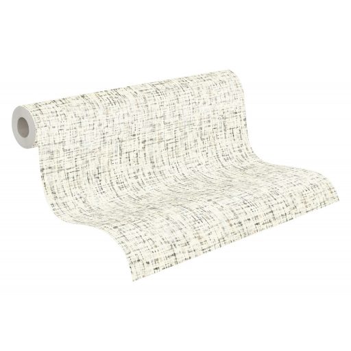 As-Creation Daniel Hechter 6, 37524-3  Natur Durva szövet strukturált törtfehér szürke bézs barna tapéta