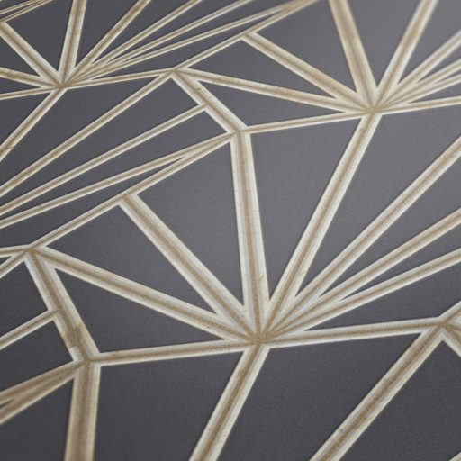 As-Creation Daniel Hechter 6, 37528-4 Geometrikus grafikus díszítőminta Hálózat gyüjtőpontokkal szürke/sötétszürke arany krém tapéta