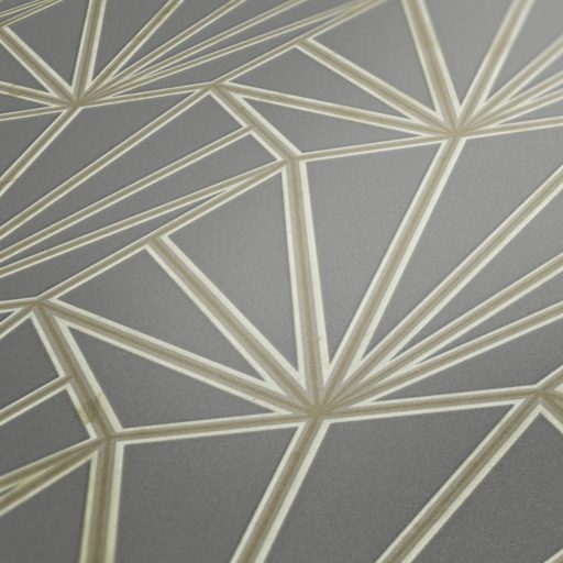 As-Creation Daniel Hechter 6, 37528-5 Geometrikus grafikus díszítőminta Hálózat gyüjtőpontokkal szürke arany krém tapéta