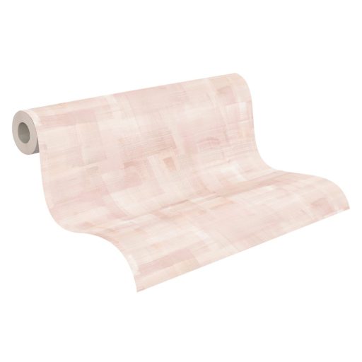 As-Creation Geo Nordic 37532-5 Natur törléstechnikával kialakított széles ecsetvonás minta bézs rózsaszín tapéta