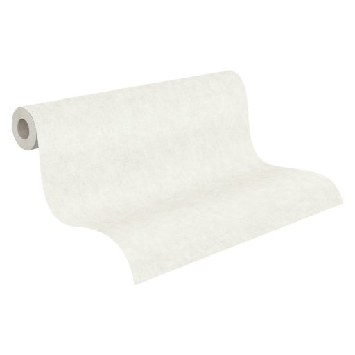 As-Creation Geo Nordic 37535-1 Natur Egyszínű textilhatású struktúra fehér/szürkésfehér tapéta