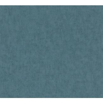   As-Creation Geo Nordic 37536-3  Natur Egyszínű textilhatású struktúra kék/türkizkék tapéta