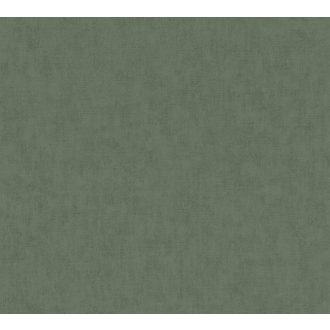   As-Creation Geo Nordic 37536-4  Natur Egyszínű textilhatású struktúra sötétzöld tapéta