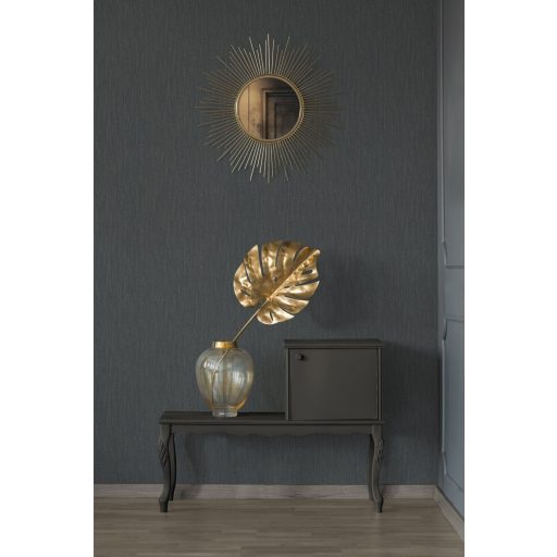 Architects Paper VILLA 37560-6 Texturált grafikus csíkos jellegú geometrikus minta sötétszürke/antracit enyhe mintafény csillogó pontok játéka tapéta