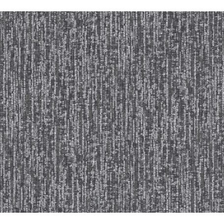 Architects Paper VILLA 37560-7 Texturált grafikus csíkos jellegú geometrikus minta sötétszürke antracit ezüst enyhe mintafény csillogó pontok játéka tapéta