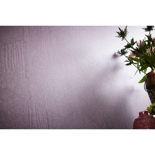 Architects Paper VILLA 37561-6 Geometrikus texturált lila barmáslila bézs enyhe mintafény csillogó pontok játéka tapéta