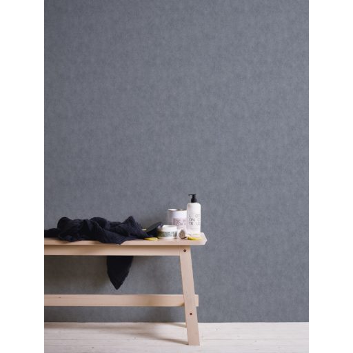 Architects Paper VILLA 37563-4 Natur Egyszínű textilstruktúra kék szürkéskék enyhe mintafény csillogó pontok játéka tapéta