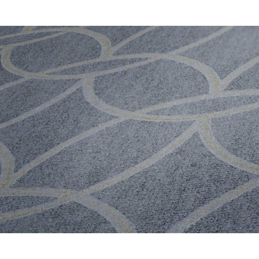 Architects Paper VILLA 37564-4 Geometrikus grafikus absztrakt körminta szürkéskék ezüstszürke enyhe mintafény csillogó pontok játéka