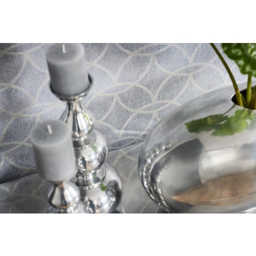 Architects Paper VILLA 37564-4 Geometrikus grafikus absztrakt körminta szürkéskék ezüstszürke enyhe mintafény csillogó pontok játéka