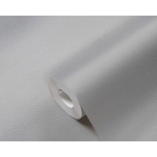 Textilhatású egyszínű monokróm minta a fenntarthatóság jegyében szürke tónus tapéta