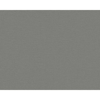   Textilhatású egyszínű monokróm minta a fenntarthatóság jegyében sötétszürke tónus tapéta