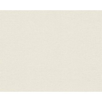   Textilhatású egyszínű monokróm minta a fenntarthatóság jegyében krém/krémfehér tónus tapéta