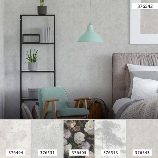 As-Creation History of Art 37654-2 Egyszínű strukturált beton hatás krémszürke szürke tapéta