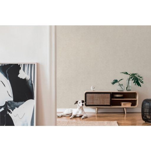 As-Creation History of Art 37654-4 Egyszínű strukturált beton hatás krémfehér krém bézs tapéta