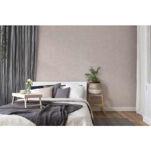 As-Creation History of Art 37654-5 Egyszínű strukturált beton hatás krémfehér halvány rózsaszín bézses rózsaszín tapéta