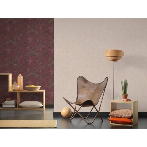 As-Creation History of Art 37655-2  Egyszínű strukturált krémrózsaszín tapéta