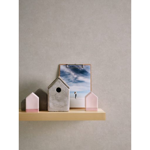 As-Creation History of Art 37655-5  Egyszínű strukturált szürkésbézs tapéta