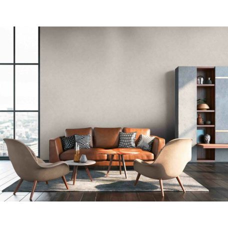 As-Creation History of Art 37655-5 Egyszínű strukturált szürkésbézs tapéta