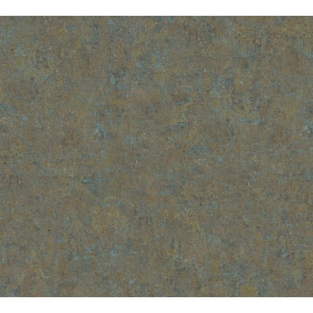 As-Creation History of Art 37656-1 Egyszínű strukturált melírozott aranybarna bronz kék tapéta