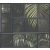 As-Creation Industrial 37740-3 Natur/Ipari stílus ablakkereteken áttűnő pálmalevelek sötétszürke zöld fekete tapéta
