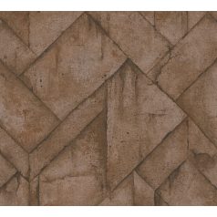   As-Creation Industrial 37741-1 Natur/Ipari stílus illeszkedő betonlapok barna árnyalatok fémes hatás tapéta